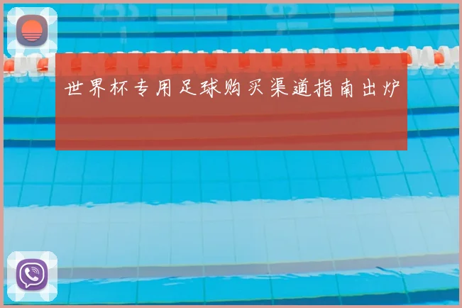 世界杯专用足球购买渠道指南出炉